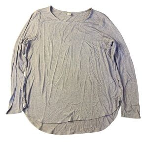 Old Navy | Luxe Heathered Purple Long Sleeve Tunic Top - XL